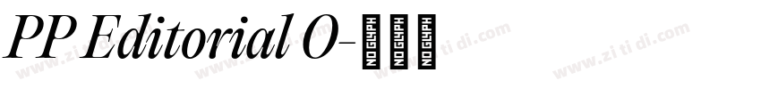 PP Editorial O字体转换